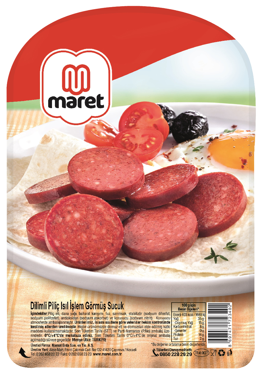 MARET DİLİMLİ PİLİÇ SUCUK 200GR