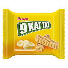 ÜLKER 9 KAT TAT MUZLU GOFRET39GR