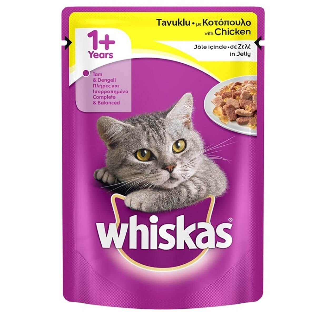 WHİSKAS POUCH TAVUKLU 85GR