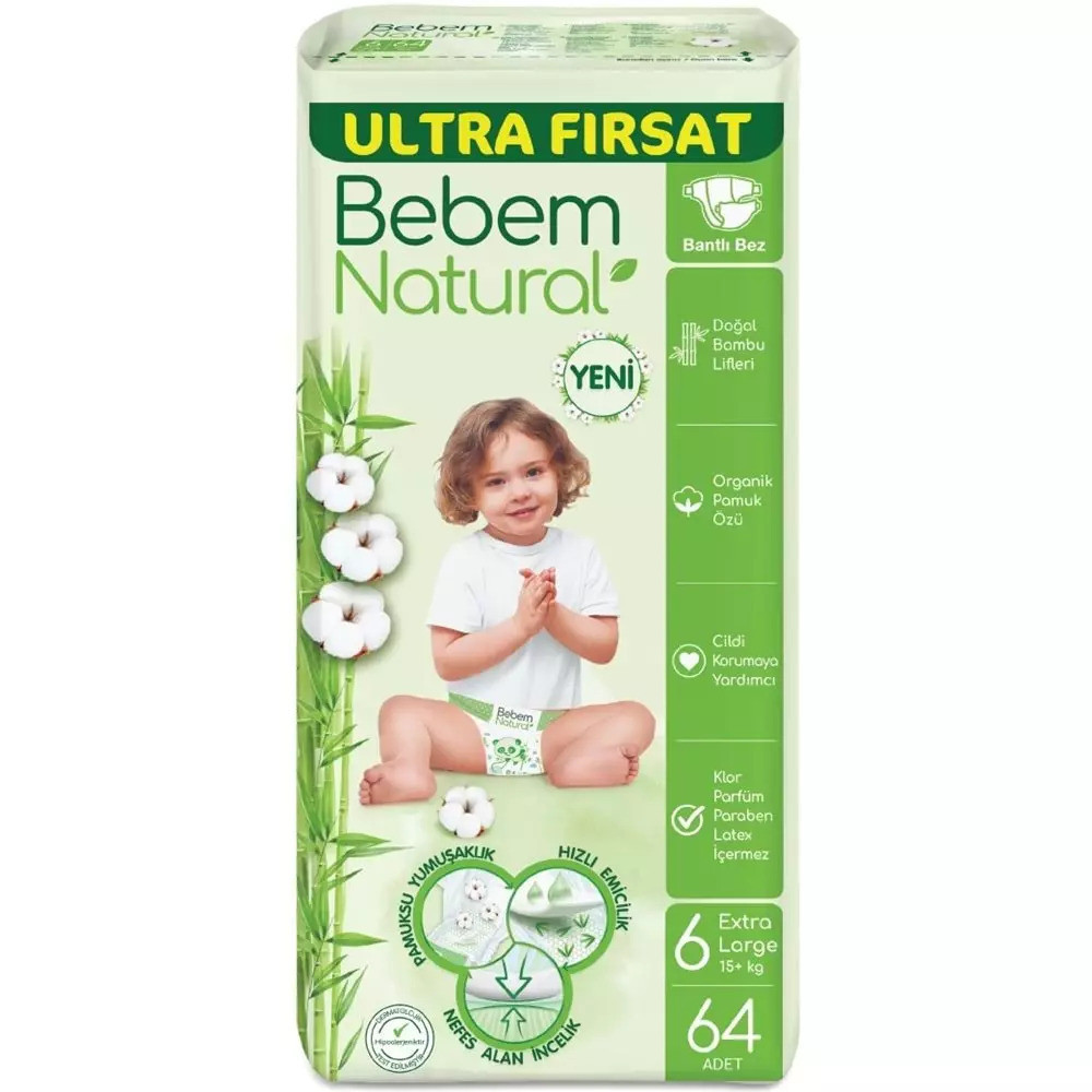 BEBEM BEBEK BEZİ NAT.E.LARGE 6 NO 64'LÜ
