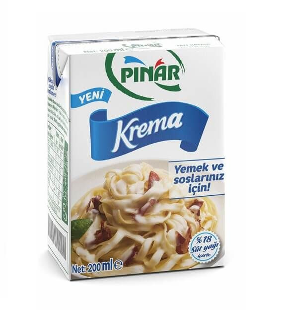 PINAR KREMA YEMEKLİK %18 YAĞLI 200ML