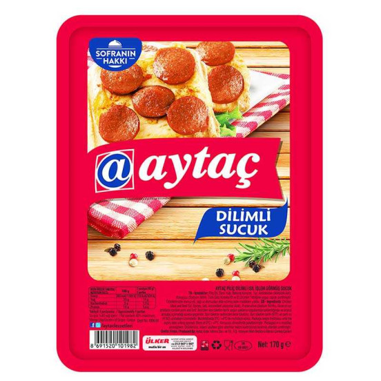 AYTAÇ PİLİÇ SUCUK DİLİMLİ 170GR