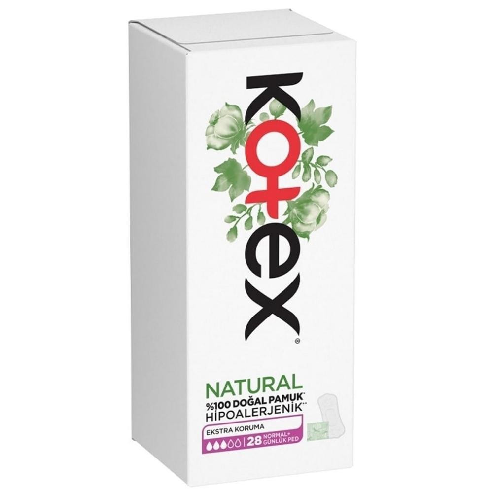 KOTEX NATURAL NORMAL GÜNLÜK PED 28'Lİ