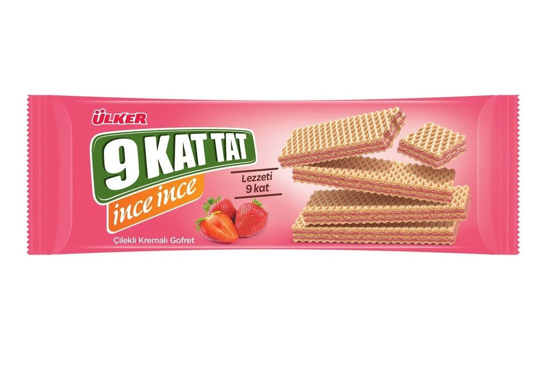 ÜLKER 9 KAT TAT İNCE İNCE ÇİLEKLİ 114GR