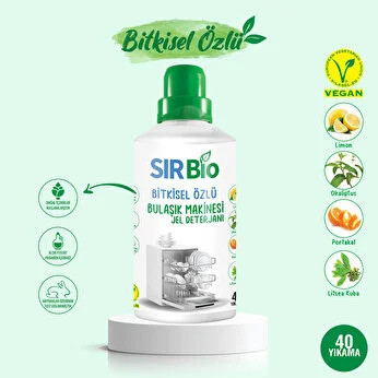 SIR BİO BULAŞIK MAKİNESİ JELİ 1000ML