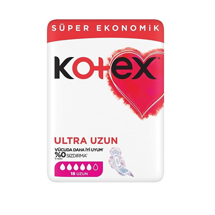 KOTEX QUADRO UZUN 18'Lİ