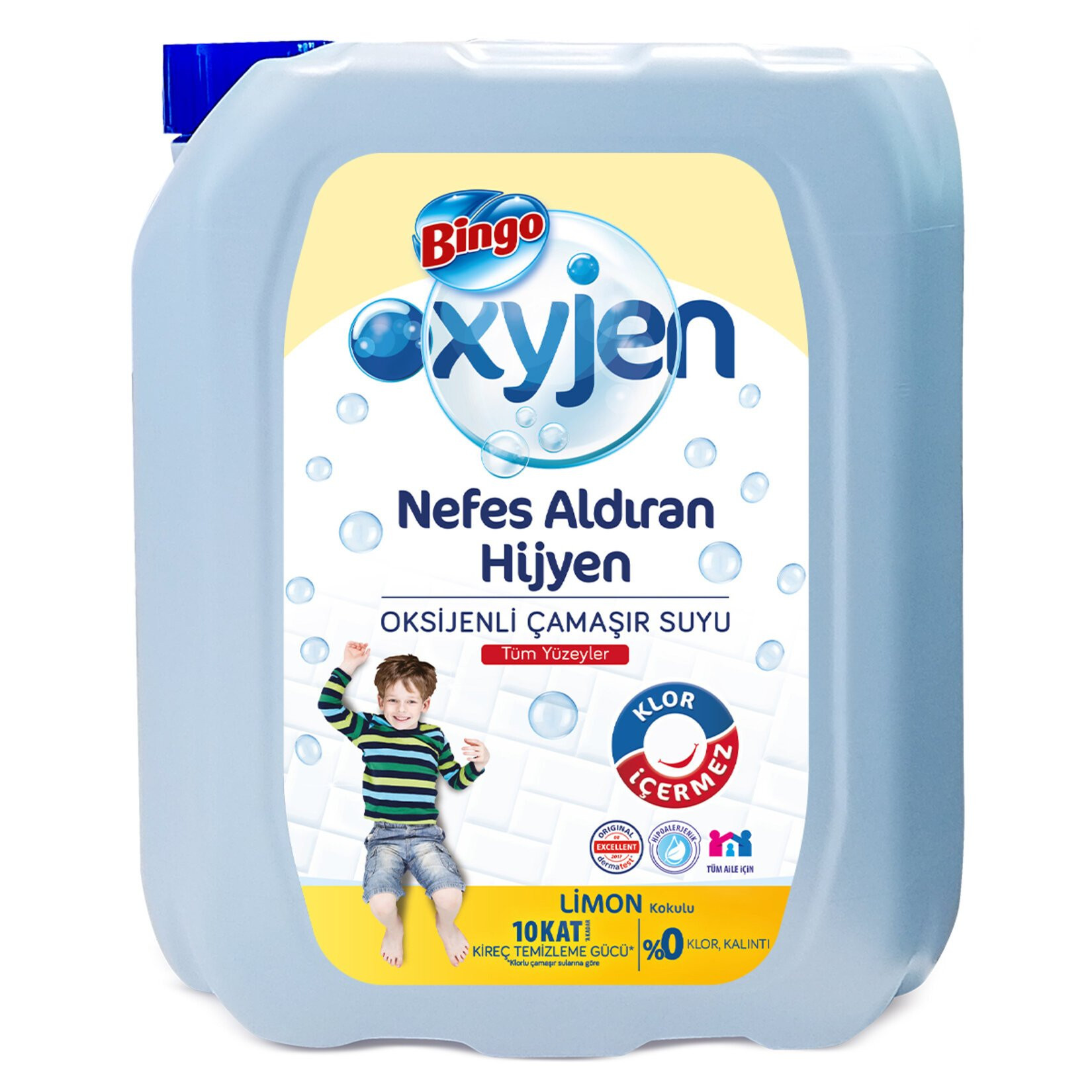 BİNGO ÇAMAŞIR SUYU OKSİJEN LİMON 4LT