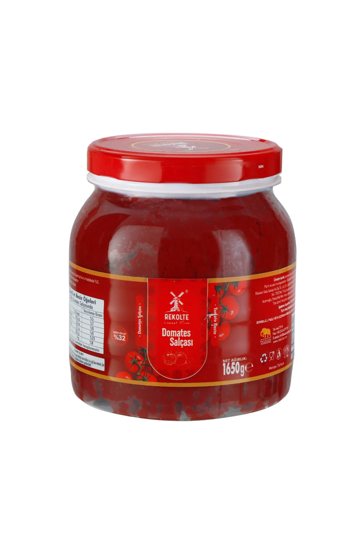 REKOLTE DOMATES SALÇASI 1650GR