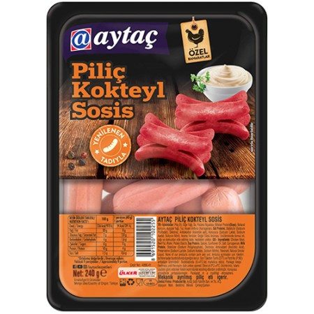 AYTAÇ PİLİÇ KOKTEYL SOSİS 240G