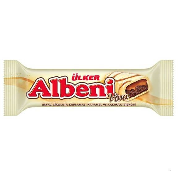 ÜLKER ALBENİ BEYAZ ÇİK.KAP.BAR 36GR
