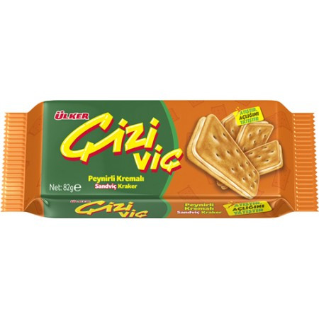 ÜLKER ÇİZİVİÇ PEYNİRLİ KRAKER 82GR