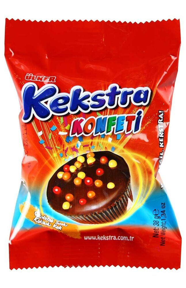 ÜLKER KEKSTRA KONFETİ MUF.KEK KAKAOLU 38GR