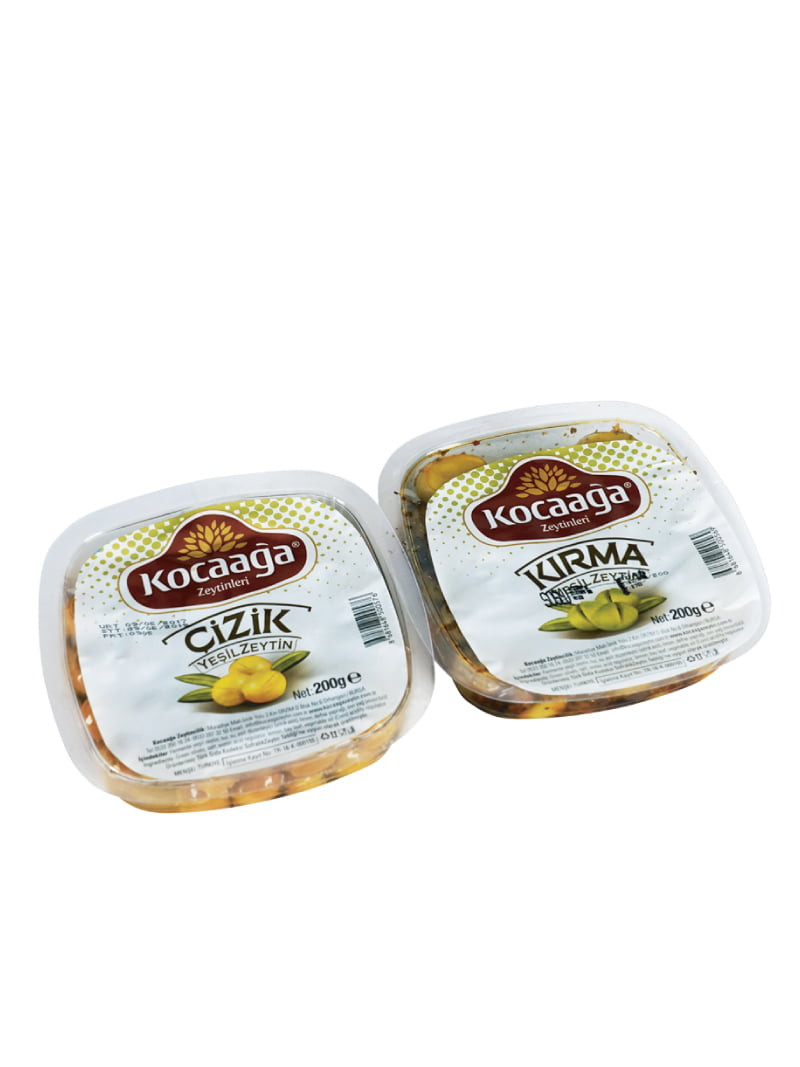 KOCAAĞA YEŞİL ÇİZİK ZEYTİN 200GR
