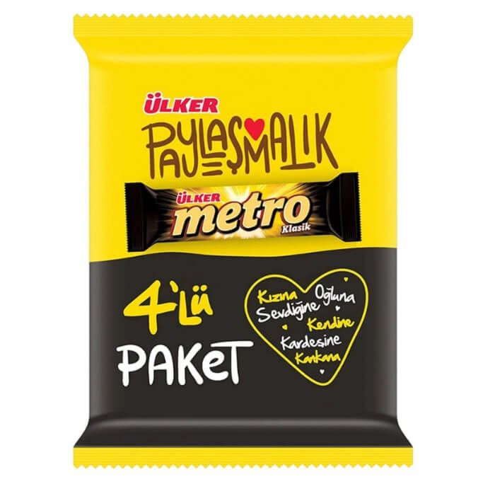 ÜLKER METRO KAPL.BAR 4X36GR