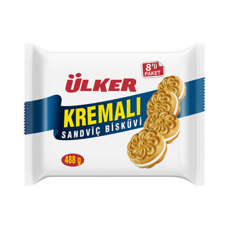 ÜLKER KREMALI SANDVİÇ BİSK.8X61GR