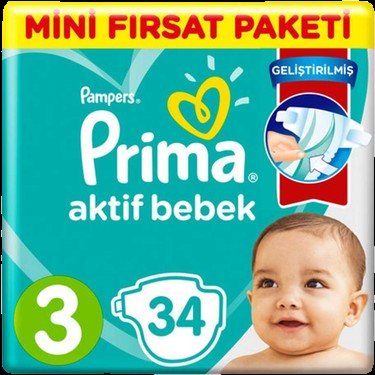 PRİMA STANDART BEZ (3NO) 34'LÜ