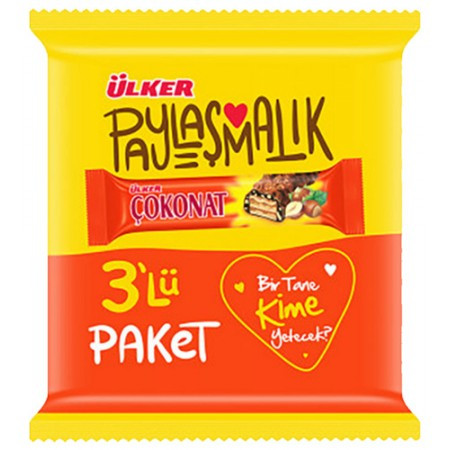 ÜLKER ÇOKONAT KAPL.GOFRET 3X33G