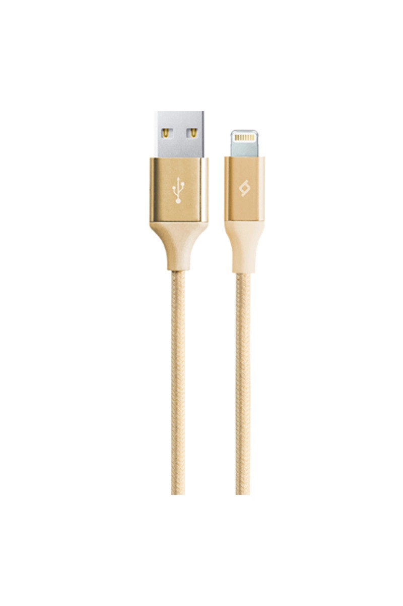 T-TECH ALUMİCABLE USB-A LİGHTNİNG ŞARJ KABLOSU ALTIN