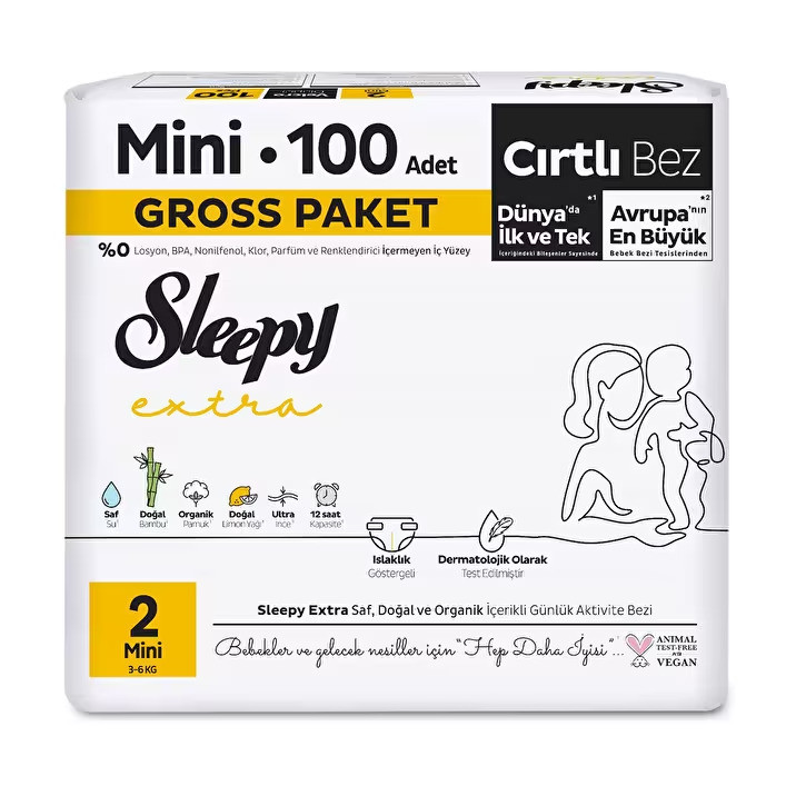 SLEEPY EXTRA GROSS (2NO)MİNİ 100'LÜ