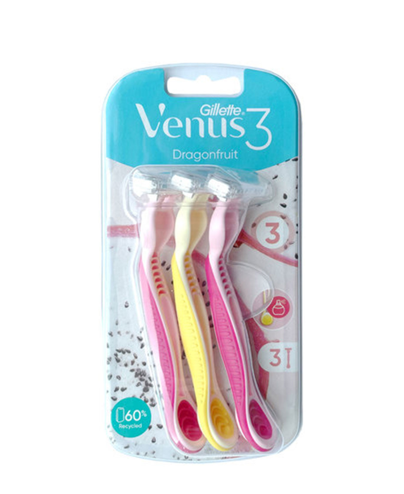 GİLLETTE VENUS DRAGONFRUIT TRAŞ BIÇ.3'LÜ