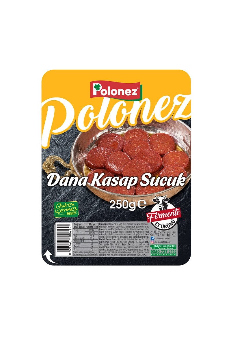 POLONEZ DANA FERMENTE SUCUK SADE 250GR