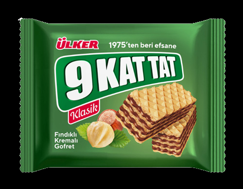 ÜLKER 9 KAT TAT FINDIKLI GOFRET 39GR