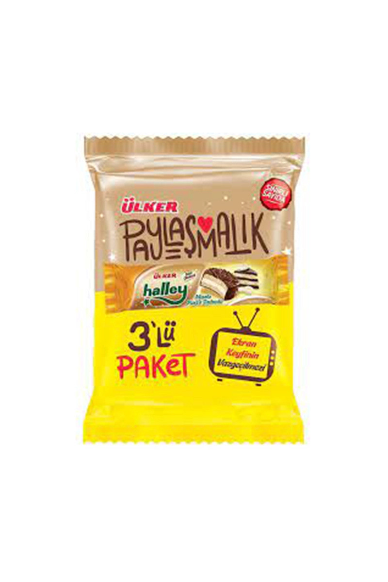 ÜLKER HALLEY MUZLU ATIŞTIRMALIK 3X66GR