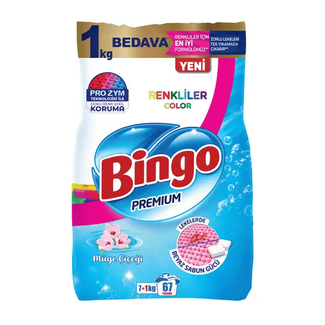 BİNGO MATİK PREMİUM RENKLİ 8KG