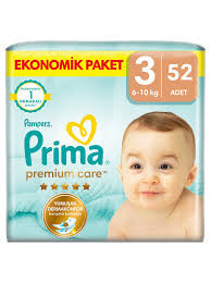 PRİMA PREMİUM BEBEK BEZİ (NO3)52'Lİ