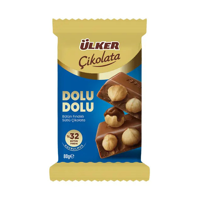 ÜLKER ÇİK.DOLU DOLU %32 FINDIK 80GR