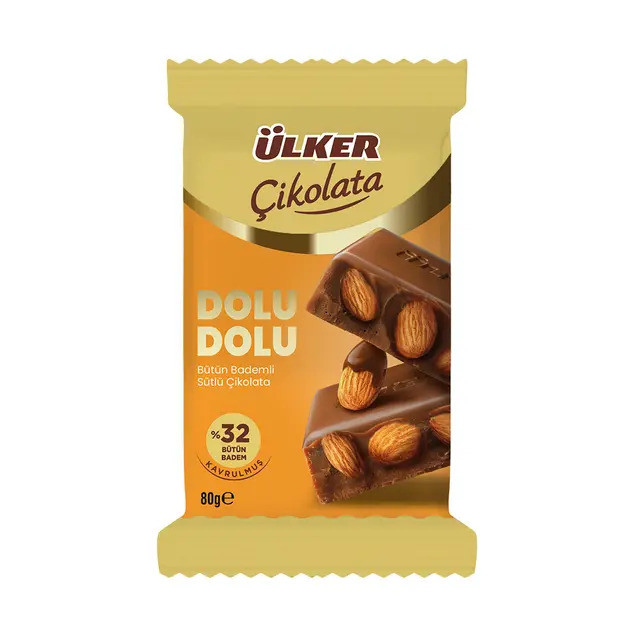 ÜLKER ÇİK.DOLU DOLU TAB.%32 BADEM 80GR