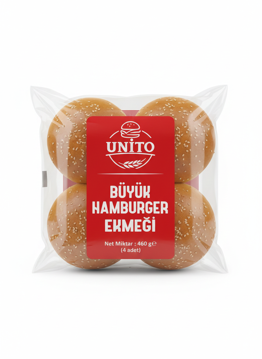 UNİTO BÜYÜK HAMBURGER EKMEĞİ 460GR