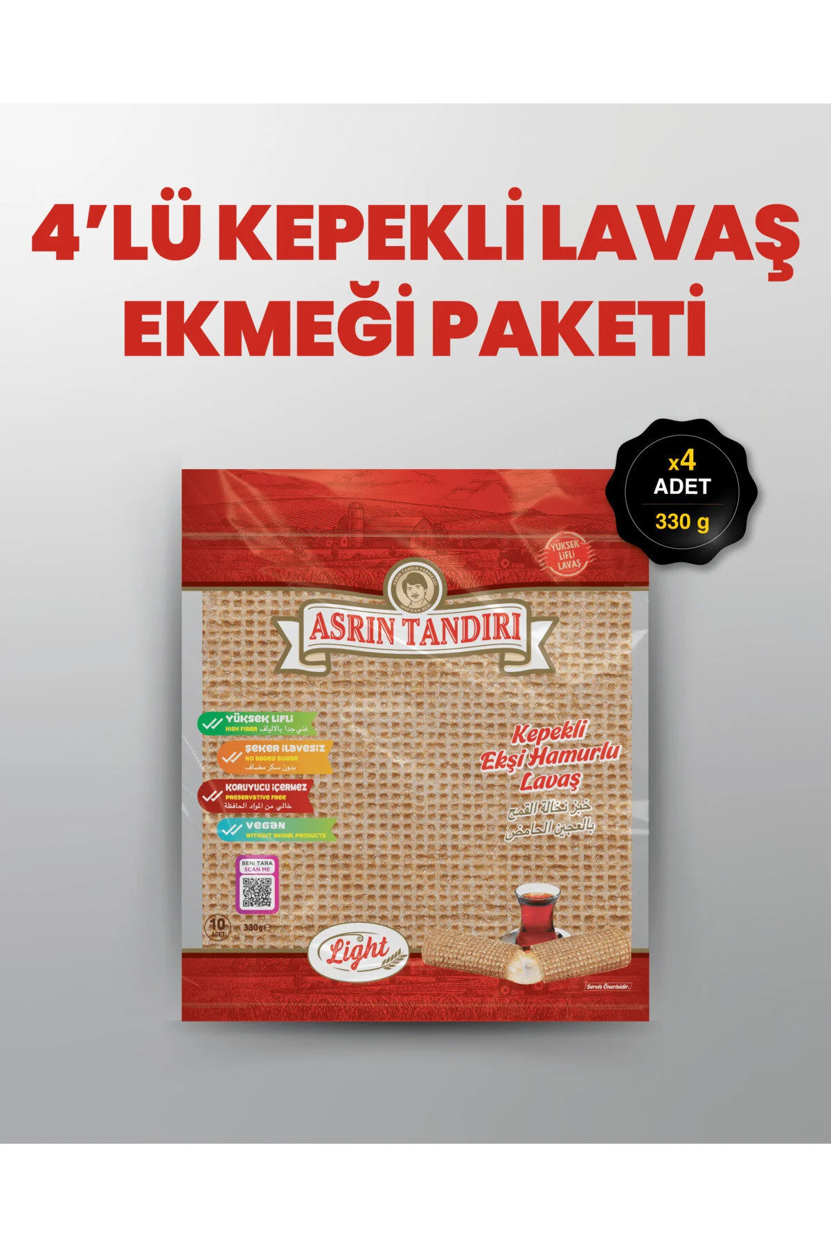 ASRIN TANDIRI KEPEK EKMEĞİ 330GR