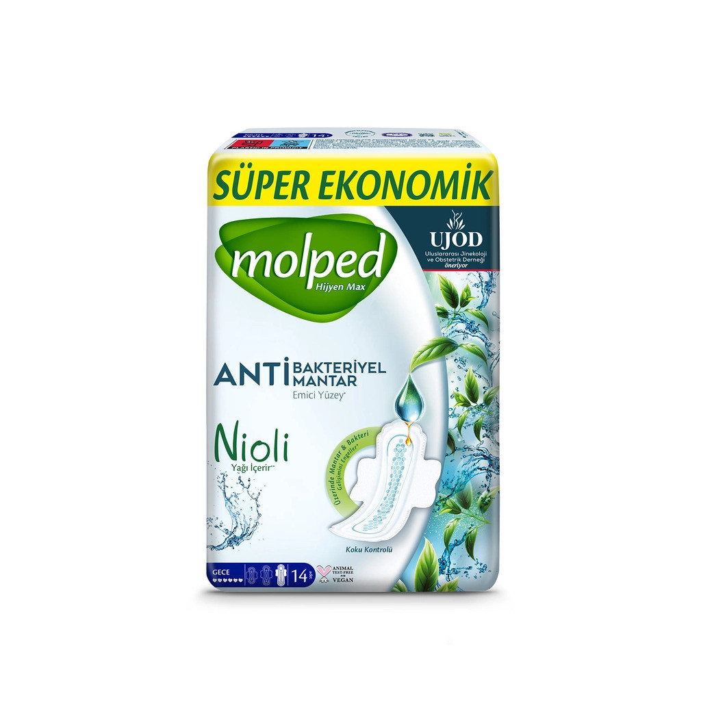 MOLPED HİJYEN MAX GECE 14'LÜ