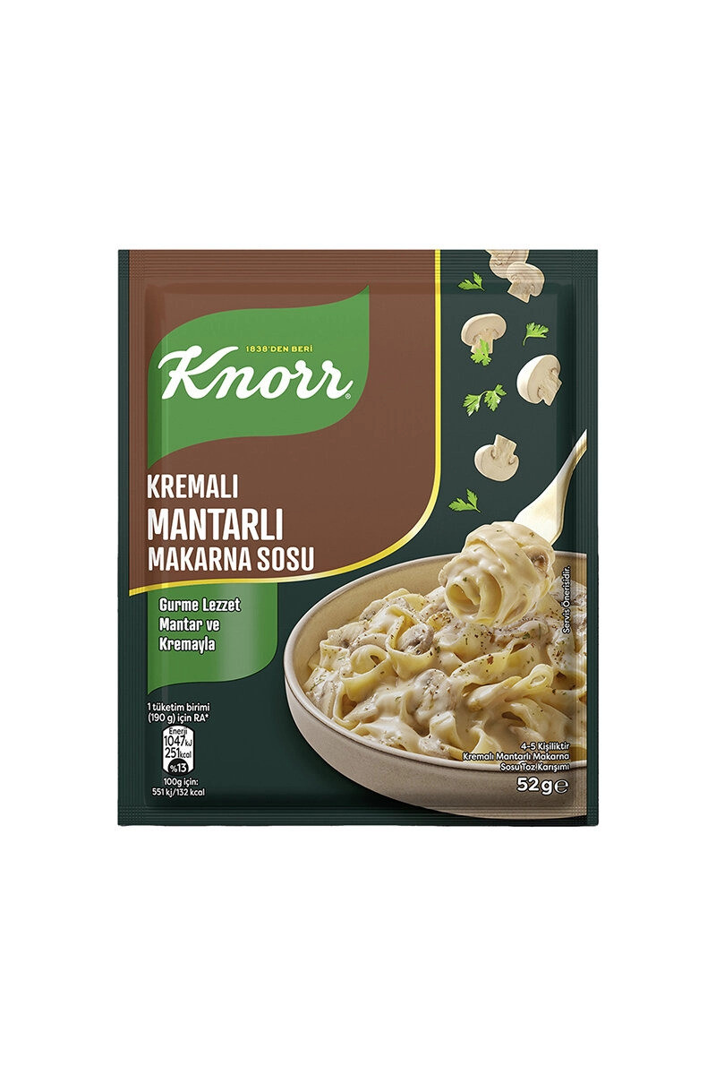 KNORR KREMALI MANTARLI MAKARNA SOSU 52GR